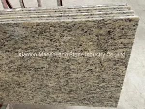 Prefabricated 3cm Santa Cecilia Light Granite Countertops with Flat Polish Edges