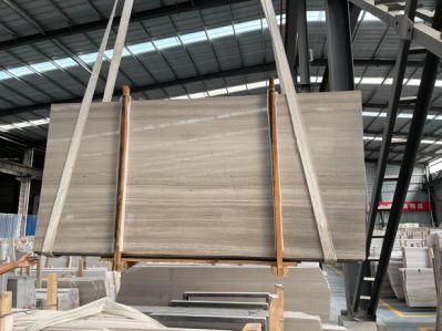 Polished White Wooden Marble