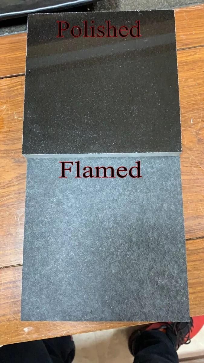 Cheap Price New Absolute Black Granite Paving Stone Tiles Polished