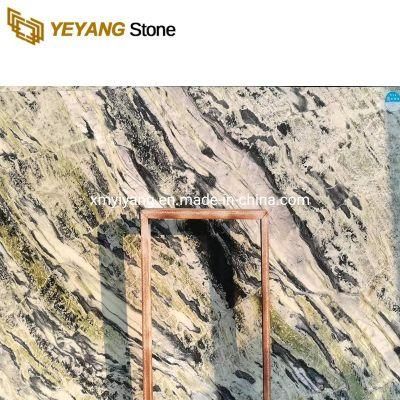 Natural Blue/White/Brown/White/Yellow Marble Slab for Hotel Flooring Kitchen Countertops Design