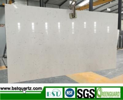 2cm Thick Carrara White Quartz Stone with Stock