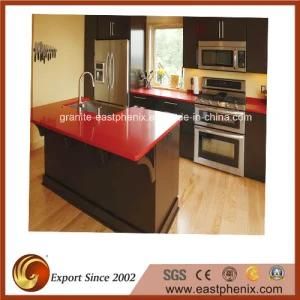 Natural Red Quartz Stone Countertop for Kitchen