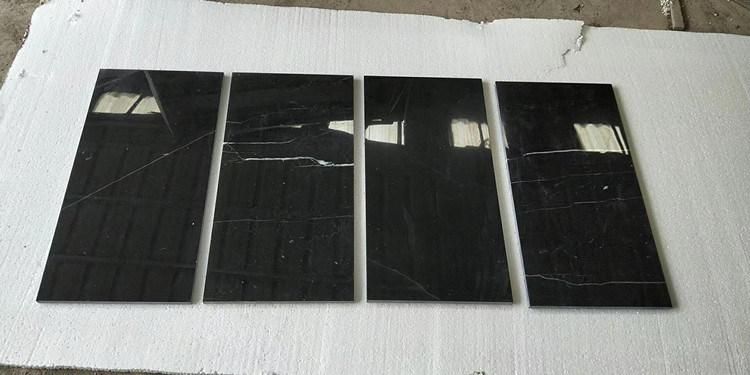 Nero / Marquina Black Marble White Vein Floor Tiles