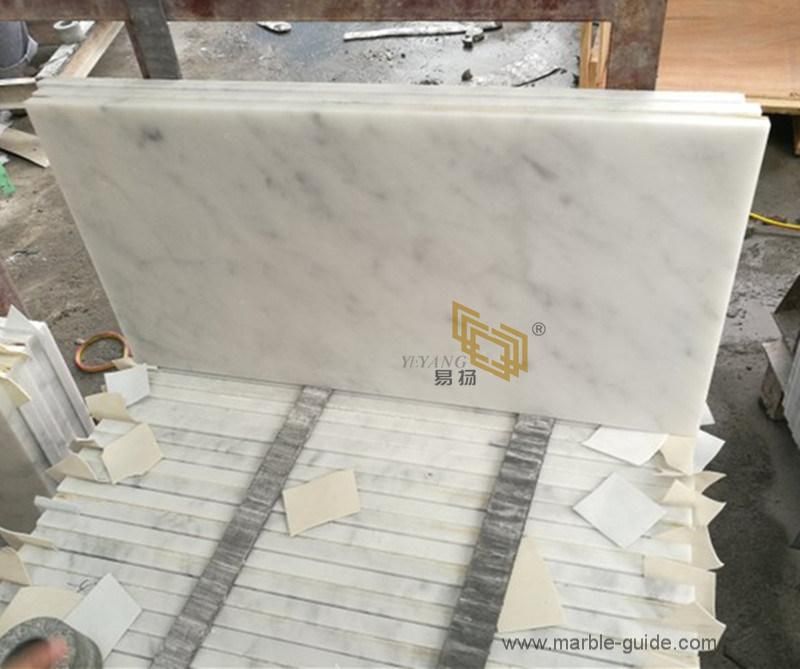 Bianco Carrara White Marble Tiles for Flooring/Wall/Bathroom/Kitchen/Backsplash Factory Price