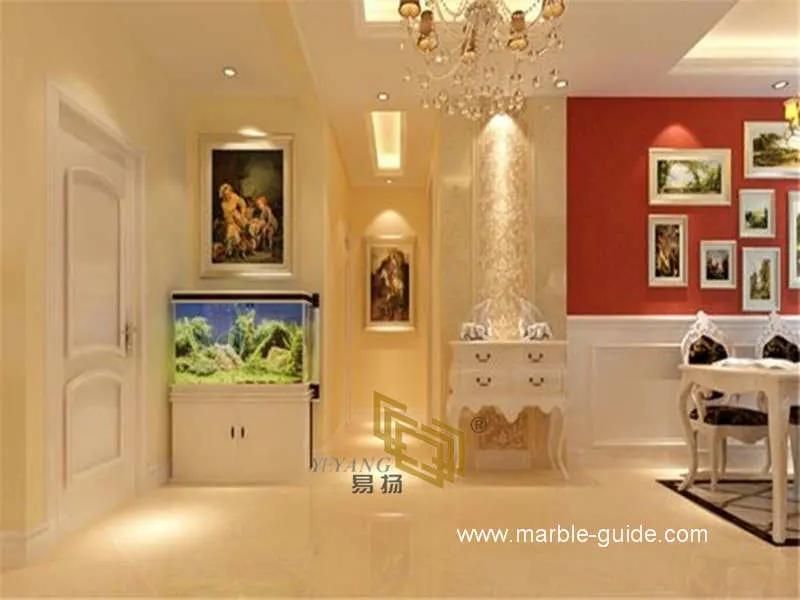 Natural Wholesale Polished Egyptian Galala Beige/Yellow/Cream Marble Tile for Flooring/Wall/Vanity Top/Fireplace/Skirting
