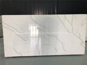 Artificial Calacatta White Quartz for Countertops /Kitchen Tops
