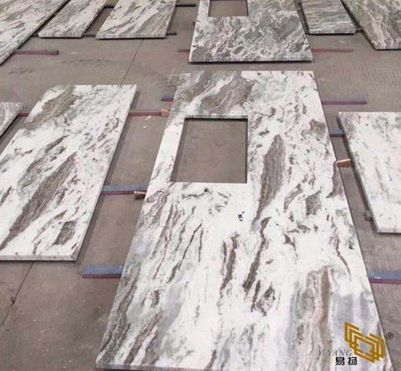 Brown Granite Stone Table Countertop for Kitchen Cabinets Bathroom Vanity