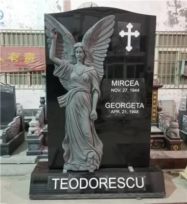 Bespoke Granite Angel Pointing to Heaven Granite Monument Headstone