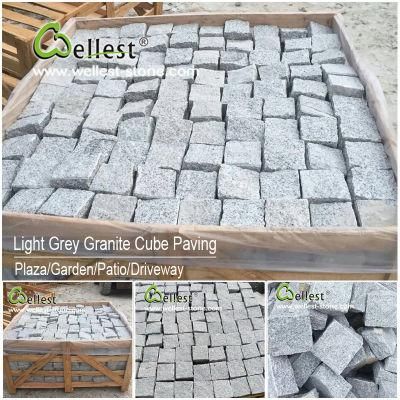 Granite/Basalt/Slate/Bluestone Cobblestone Cube Stone for Walkway/Driveway/Parking Pavers/Paving