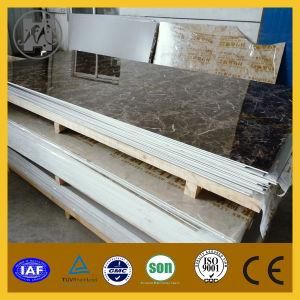 UV Coating Marble Looking Raised Curtain Molded Wall Panels