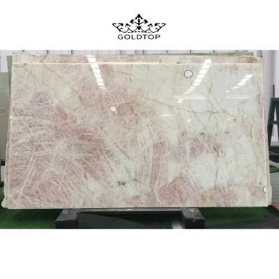 The High Grade Natural Stone Polished/ Honed Surface Bathroom/Kitchen /Living Room Countertop Pink Crystal Marble for Home