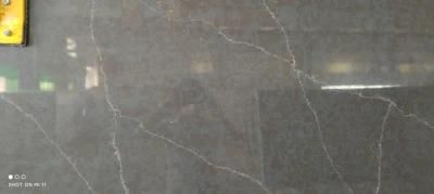 Light Grey Artificial Quartz Stone Easy Stain for Room Decoration.