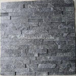 Natural Dark Grey/Black Cultured Stone for Wall Cladding