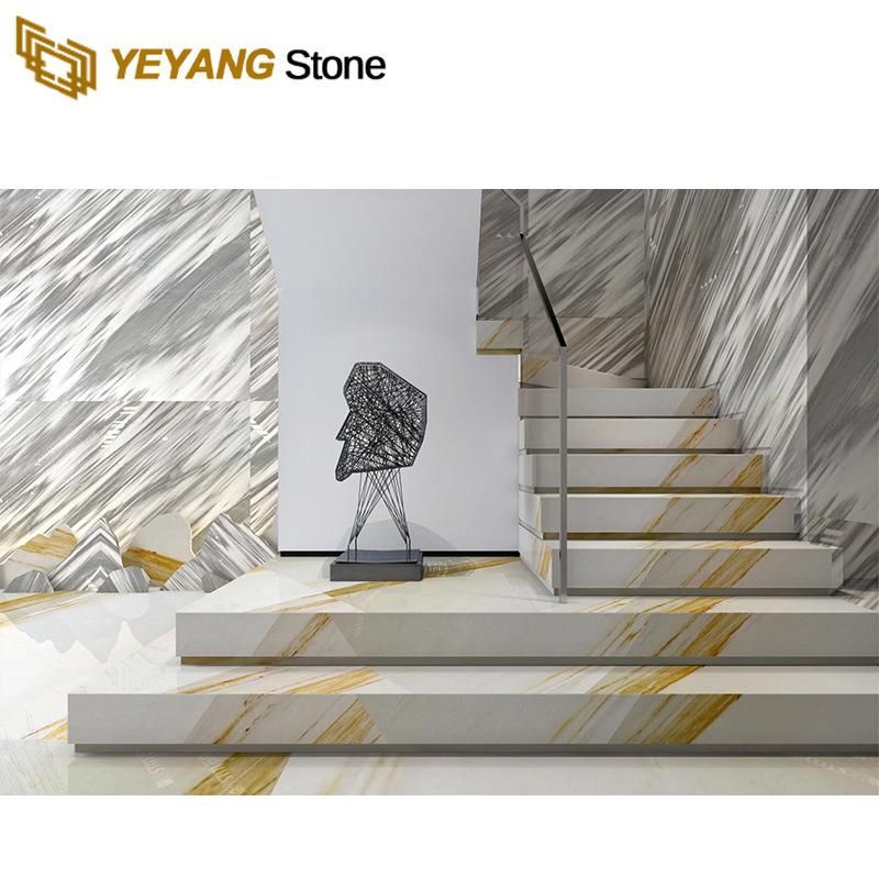 Chinese Popular Icy Grey Marble Wooden Marble for Villa Project