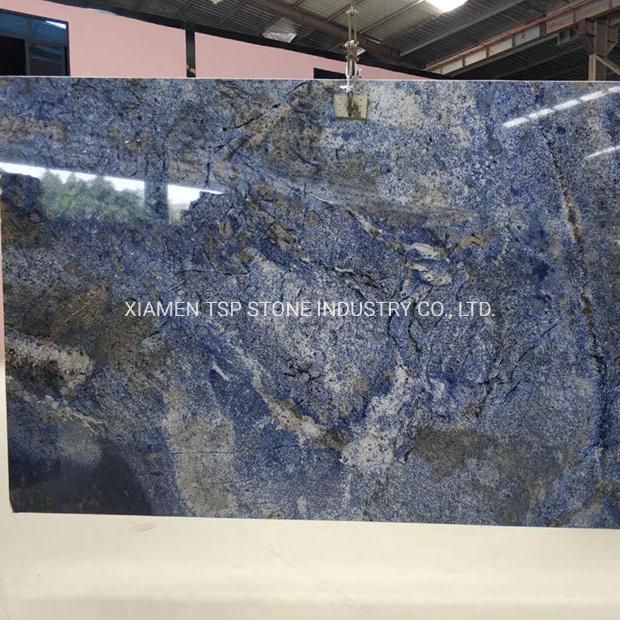 Madagascar Labradorite Blue Lemurian Blue Granite Slab