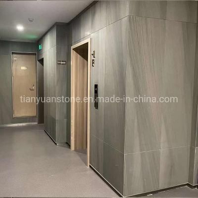 Kitchen Counter Top Wall Covering Marble Panel Striped Dolomite Dark Grey Marble