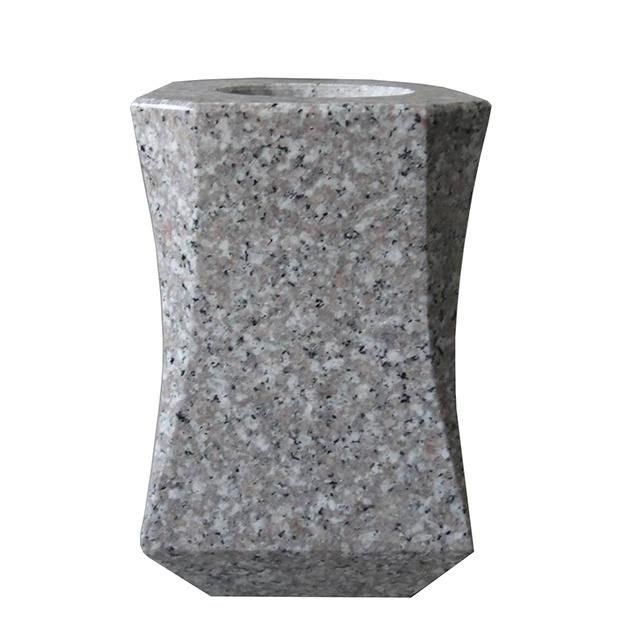 G635 Granite Flower Vase for Memorial Stone
