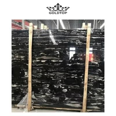 Ornament Chinese Polished/Honed Surface Natural Stone 600*600 Floor Tile Gold Vein Dragon White Black Marble for Home