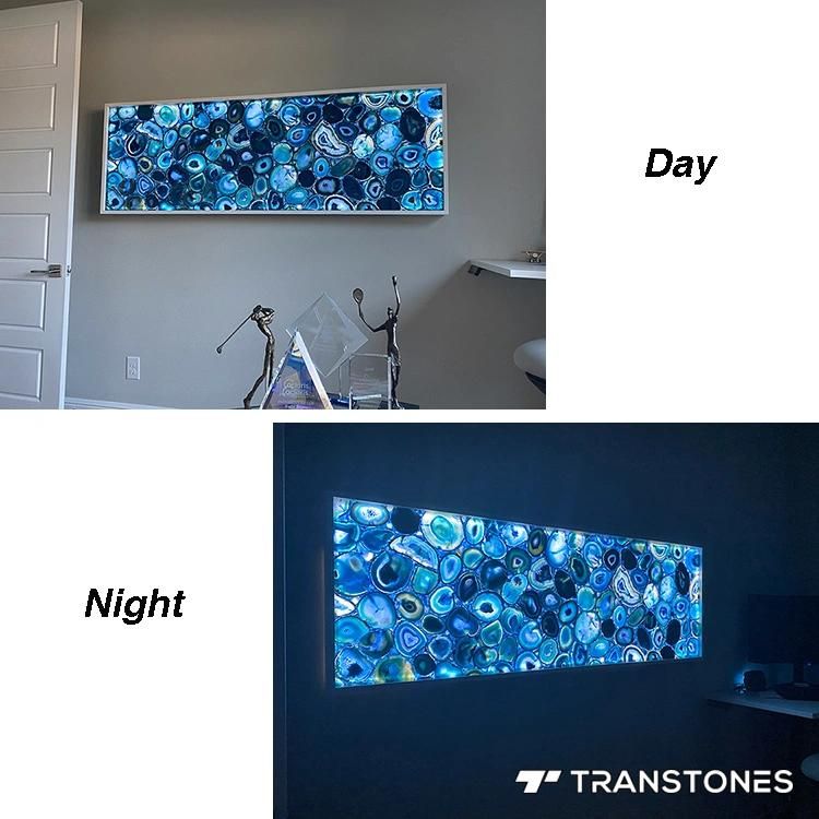 Interior Decorated Building Material Translucent Natural Agate Counter Top