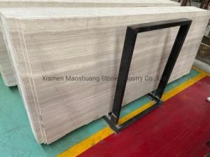 Popular Natural White Wood Marble Stone