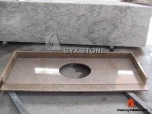 G682 Yellow Granite Bathroom Vanity Top for Hotel Project