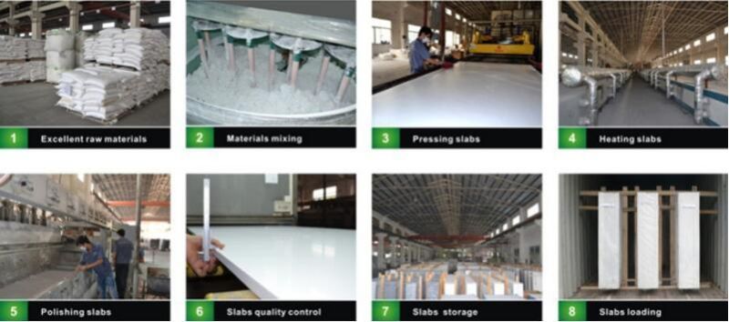 Calacatta White Quartz for Countertop Slab/Tile/Flooring/Wall/Vantiy Building Engineered