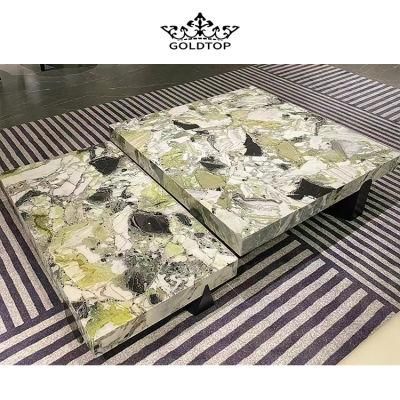 Interiors/Indoor Natural Stone Polished/ Honed Surface Bathroom/Kitchen /Living Room Countertop Ice Jade Marble for Home