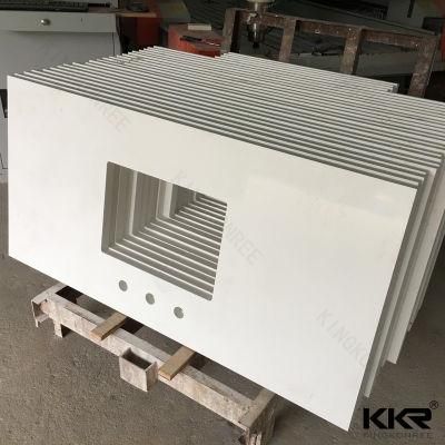 Artificial Stone Marble-Like Quartz and Solid Surface Stone Vanity Top 0516