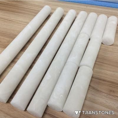 Translucent Resin Panel Polished White Artificial Onyx Column