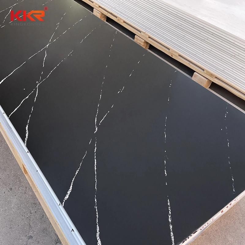 Kkr Pure White Artificial Stone Acrylic Stone Solid Surface Corian Sheet