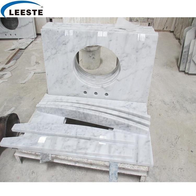 China Factory Promotion Price Marble Vanity Tops From with a Sink Hole Hot Selling Vanity Countertop