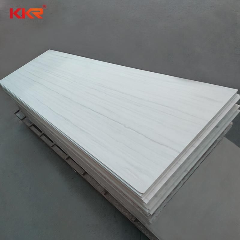 Shower Wall Panel Acrylic Veining Stone Sheets Solid Surface Slab