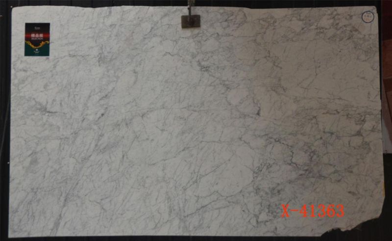 Snow White Polished Marble Slabs for Interior Flooring Wall Decoration