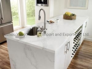 White Red Black Beige Calacatta Quartz Stone Solid Surface Countertop for Table/Bathroom/Kitchen Cabinets