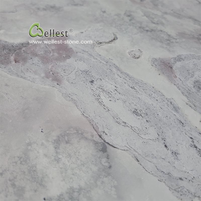 Eco-Friendly Cloudy White Interior Wall Paneling Natural Flexible and Super Light Ultra Thin Stone Veneer for Background Wall