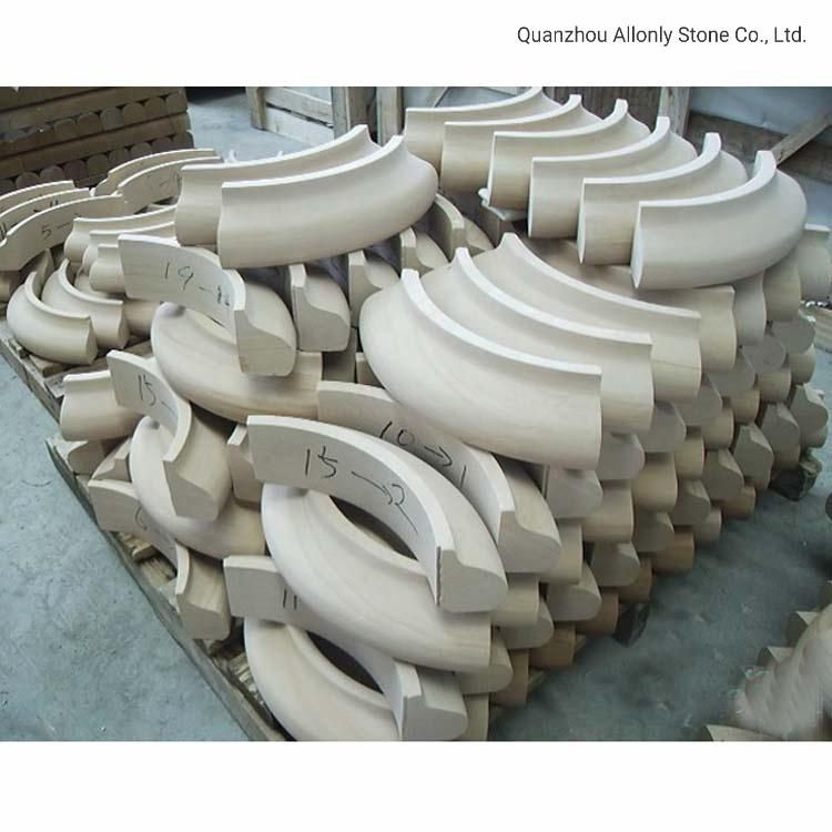Customized Outdoor Decoration Polished Villa Exterior Sandstone Baluster