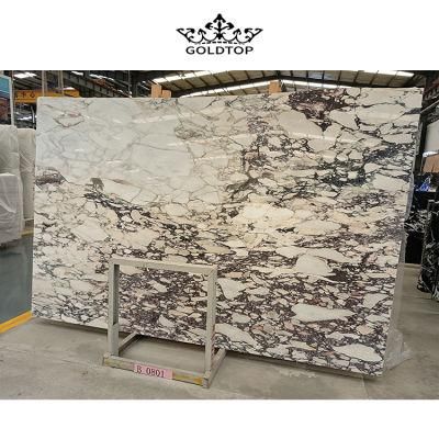 Commercial Project Natural Stone Polished/ Honed Surface Bathroom/Kitchen /Living Room Countertop Calacatta Violet Marble for Home
