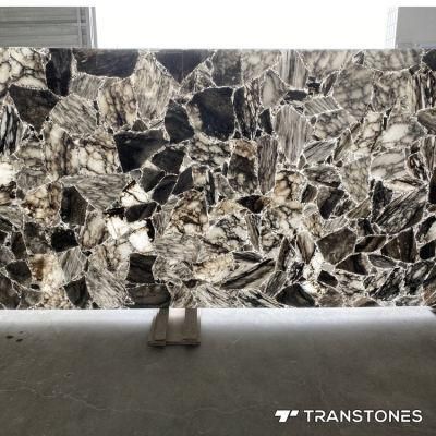Hot Sale Translucent Black Onyx Polished Alabaster Hotel Wall Panel