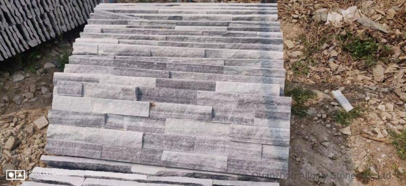 Cloud Grey Quartzite Cultural Stone Panel and Stacked Stone for Wall Cladding and Kitchen Backsplash