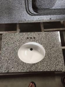 Natural Stone Polished Custom Swan Grey Granite Countertop for Bathroom/Kitchen/Worktops/Vanity/Prefabs/Hotel Project/House