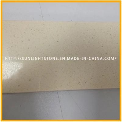 Popular Yellow/Beige Artificial Quartz Stone for Brazil and Chile