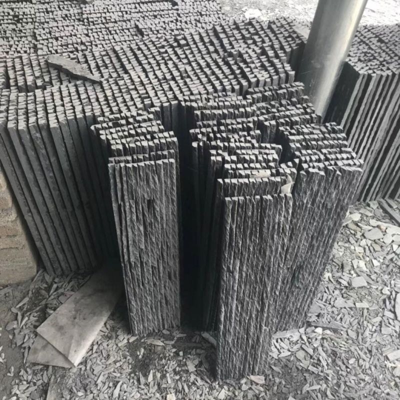 Naturel Dark Slate Stone Waterfall Panel Tiles for Decorative The Fountain Wall