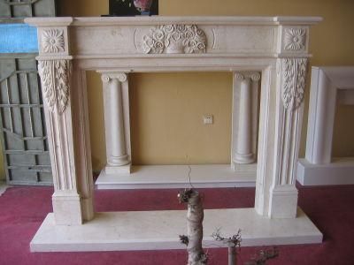 Stone Carving Marble Sculpture Fireplace Mantel Fireplace Surround