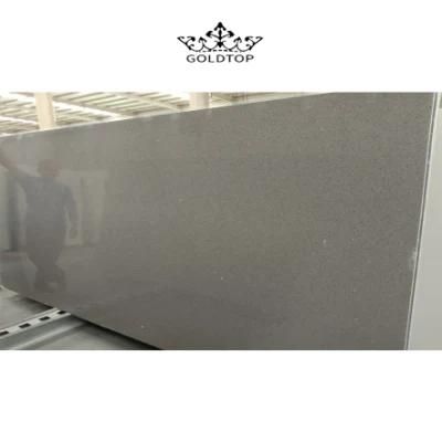 Sparkle Grey Polished Bathroom Vanity Wall Panels Kitchen Cabinet Countertops Island Worktop Table Tops Artificial Stone Slab Quartz Tiles