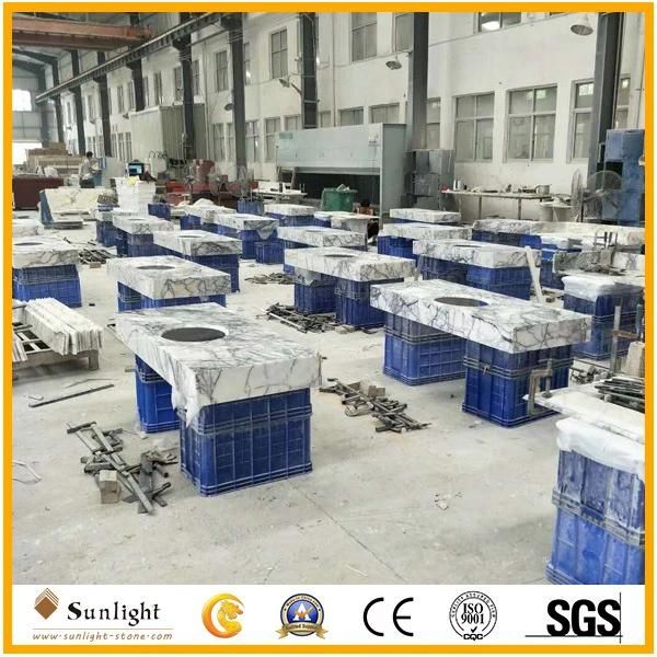Natural White Lilac Marble Stone Vantity Tops and Countertops