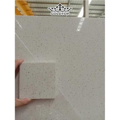 Customized Color Sparkling/Snow White Artificial/Engineered Quartz Stone Slabs Factory Price for Kitchen/Bathroom Countertop/Vanity Top