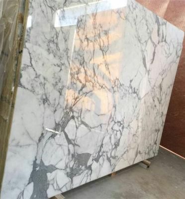 Italian Snow White Marble Countertop Calacatta Gold Big Slabs