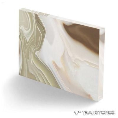 Artificial Alabaster Stone Faux Brick for Interior Decor Wall Panel