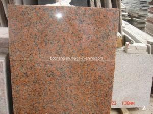 Maple Red Granite for Tile Slab Cubes