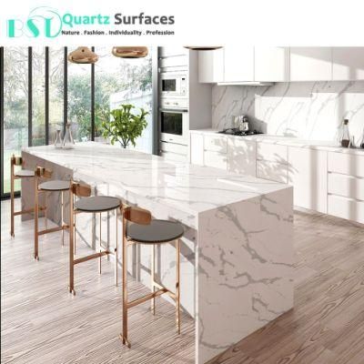 Unique Veins Bespoke Calacatta Quartz Stone Worktop with Affordable Prices